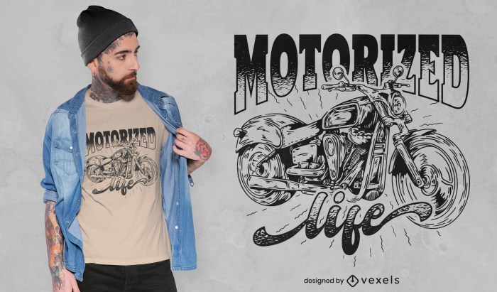 Contoh desain clothing motor